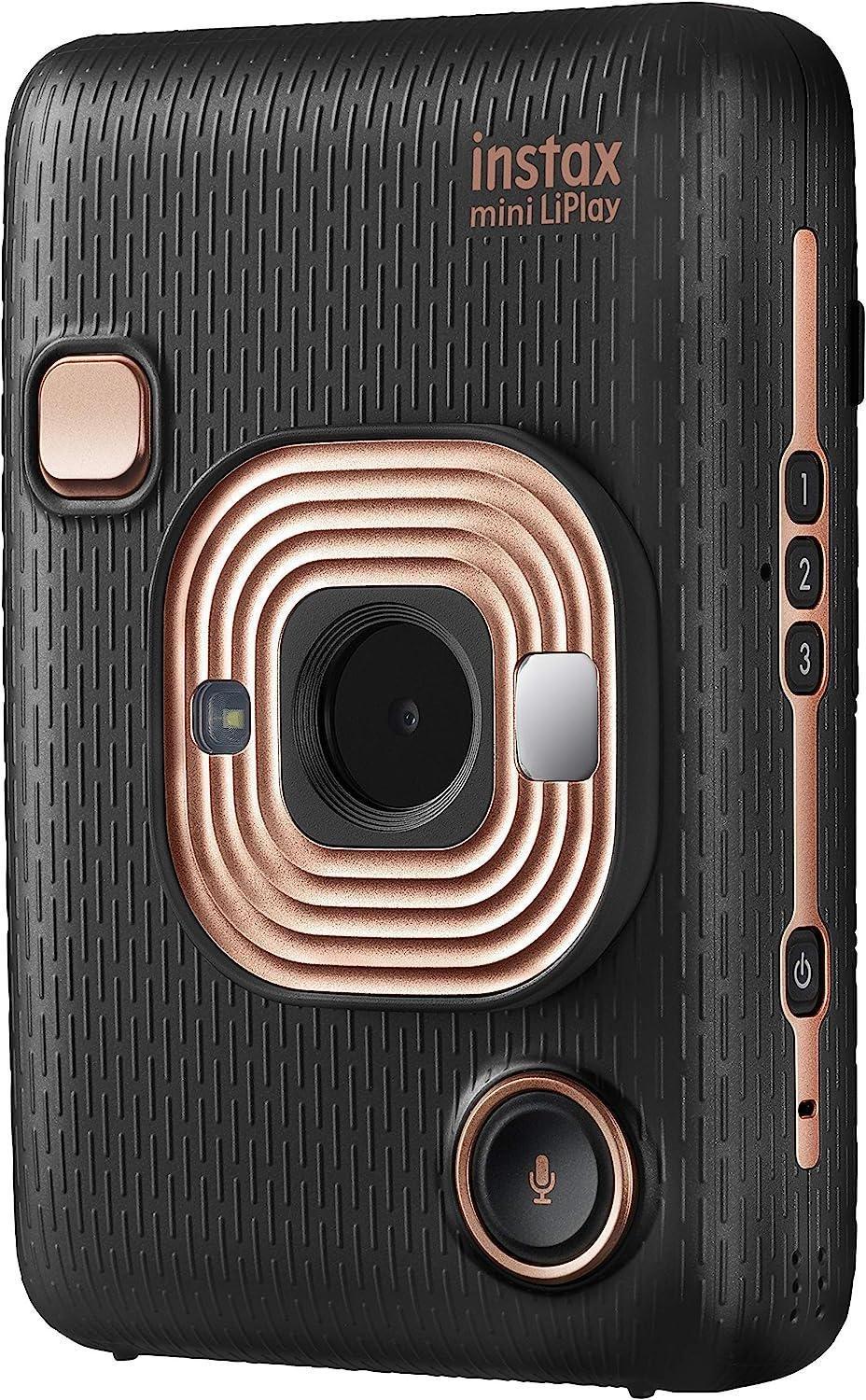 Black Instax Mini Liplay Camera, No Colour, large image number 0