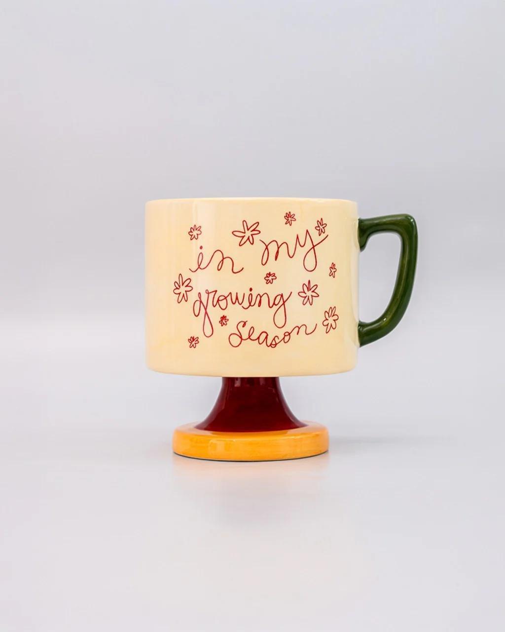 Multicolour Short Ceramic Mug , Urban Outfitters X Little Birdy, A322_100, large image number 0