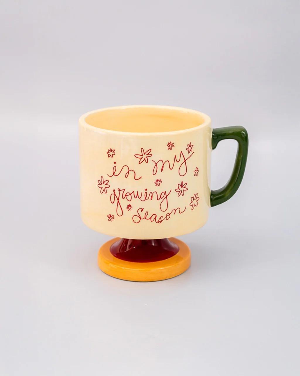 Multicolour Short Ceramic Mug , Urban Outfitters X Little Birdy, A322_100, large image number 1