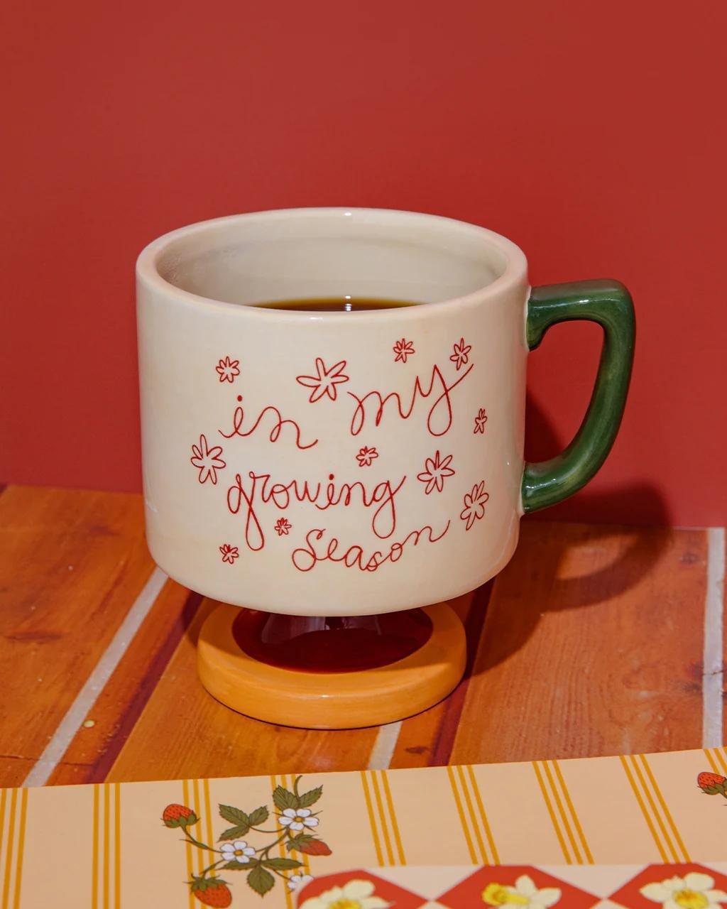 Multicolour Short Ceramic Mug , Urban Outfitters X Little Birdy, A322_100, large image number 2