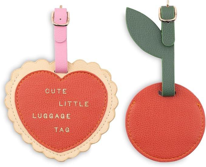 Multicolour Luggage Tag Set - Heart And Cherry, Urban Outfitters X Little Birdy, , large image number 0
