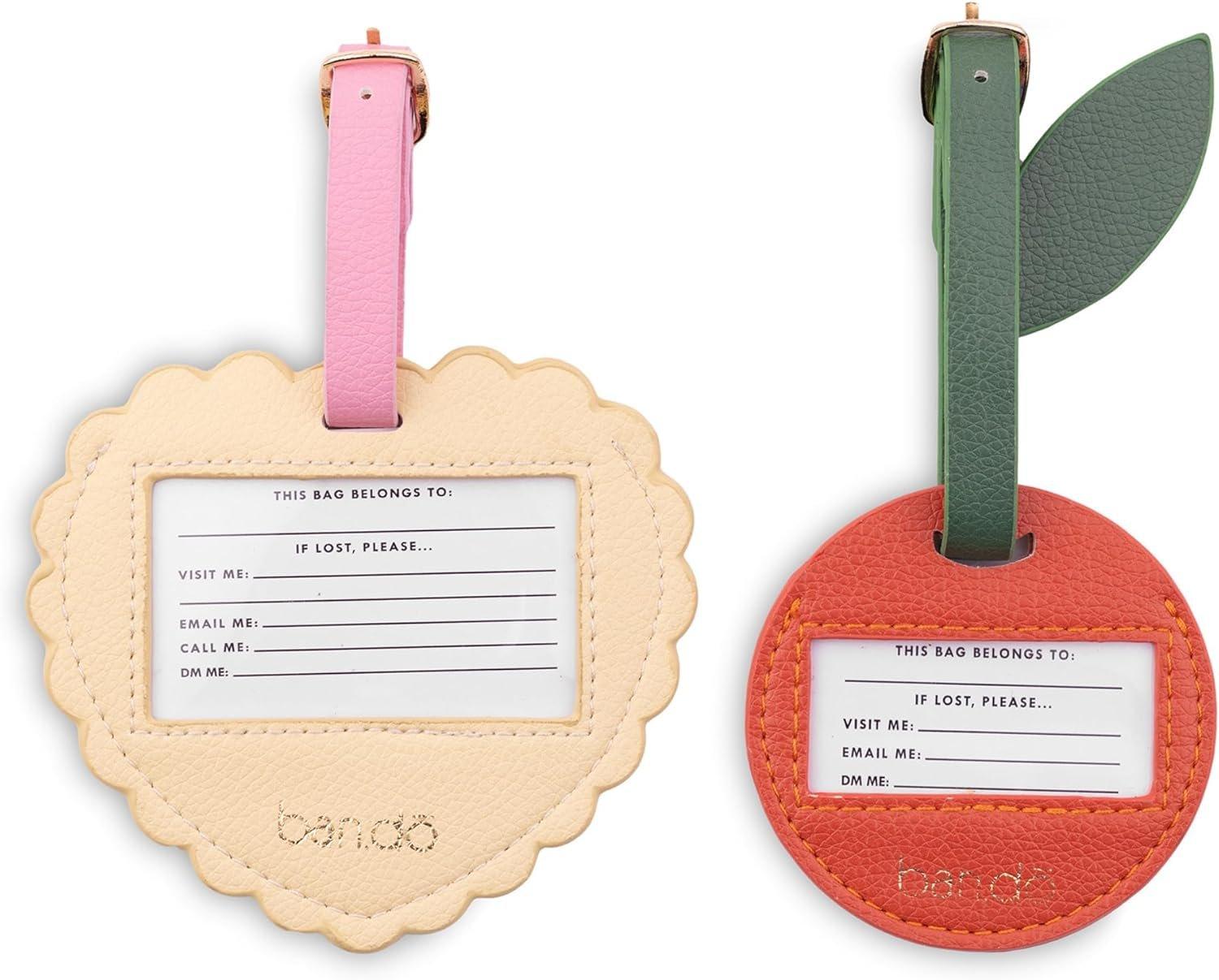 Multicolour Luggage Tag Set - Heart And Cherry, Urban Outfitters X Little Birdy, , large image number 2