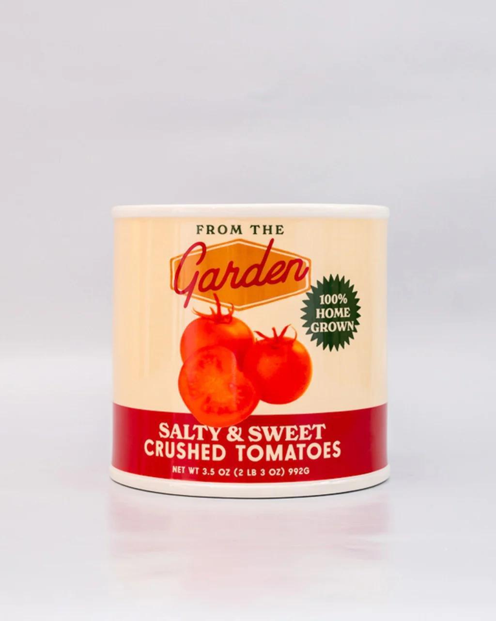 Multicolour Tomato Can Ceramic Planter, Urban Outfitters X Little Birdy, A322_100, large image number 0