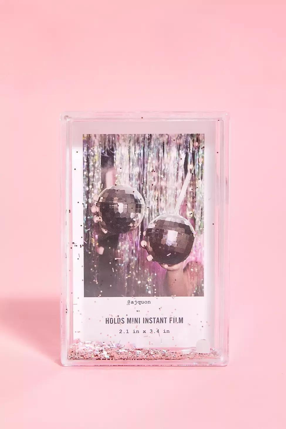 Plastic Instax Mini Heart Glitter Picture Frame, , large image number 0