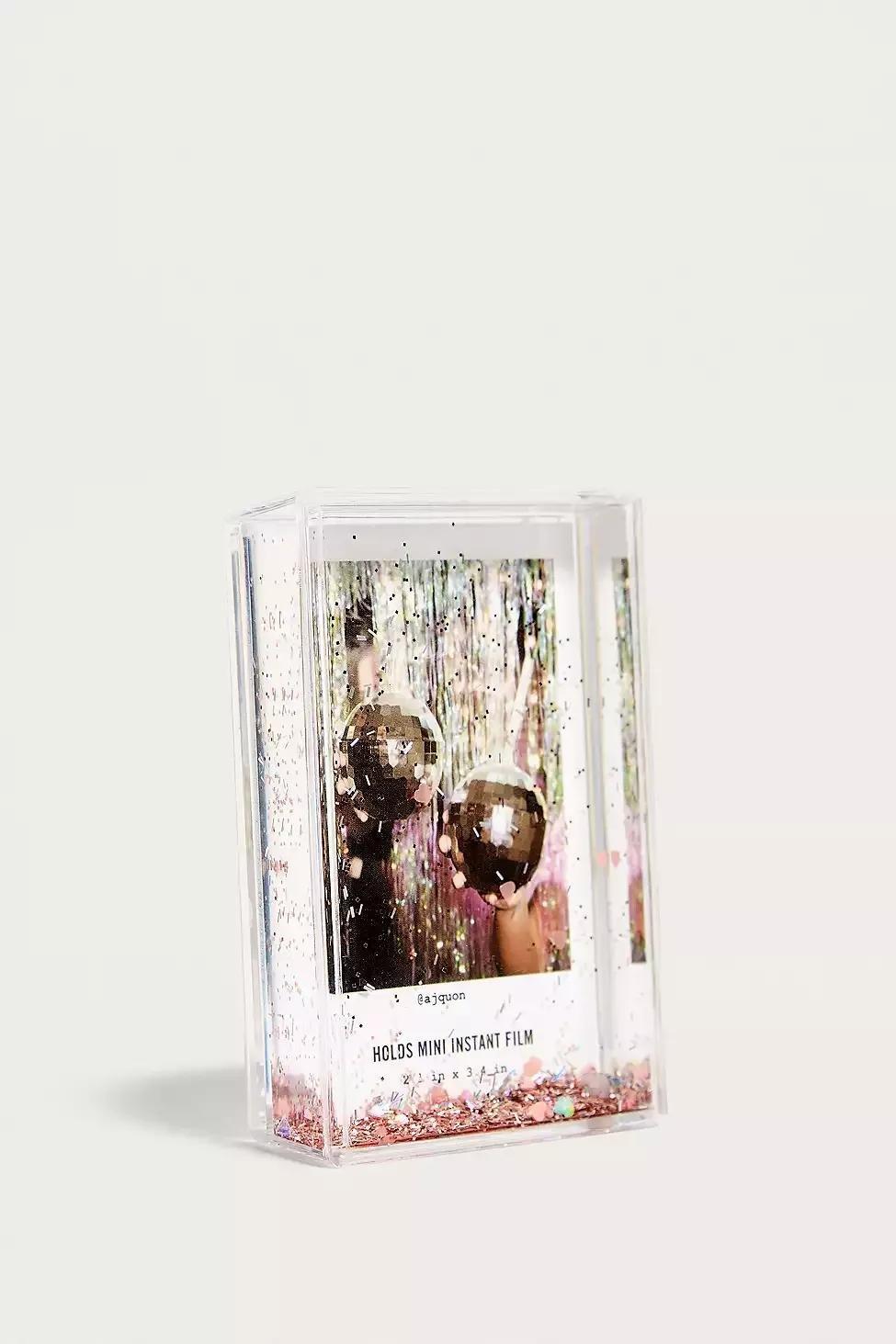 Plastic Instax Mini Heart Glitter Picture Frame, , large image number 2