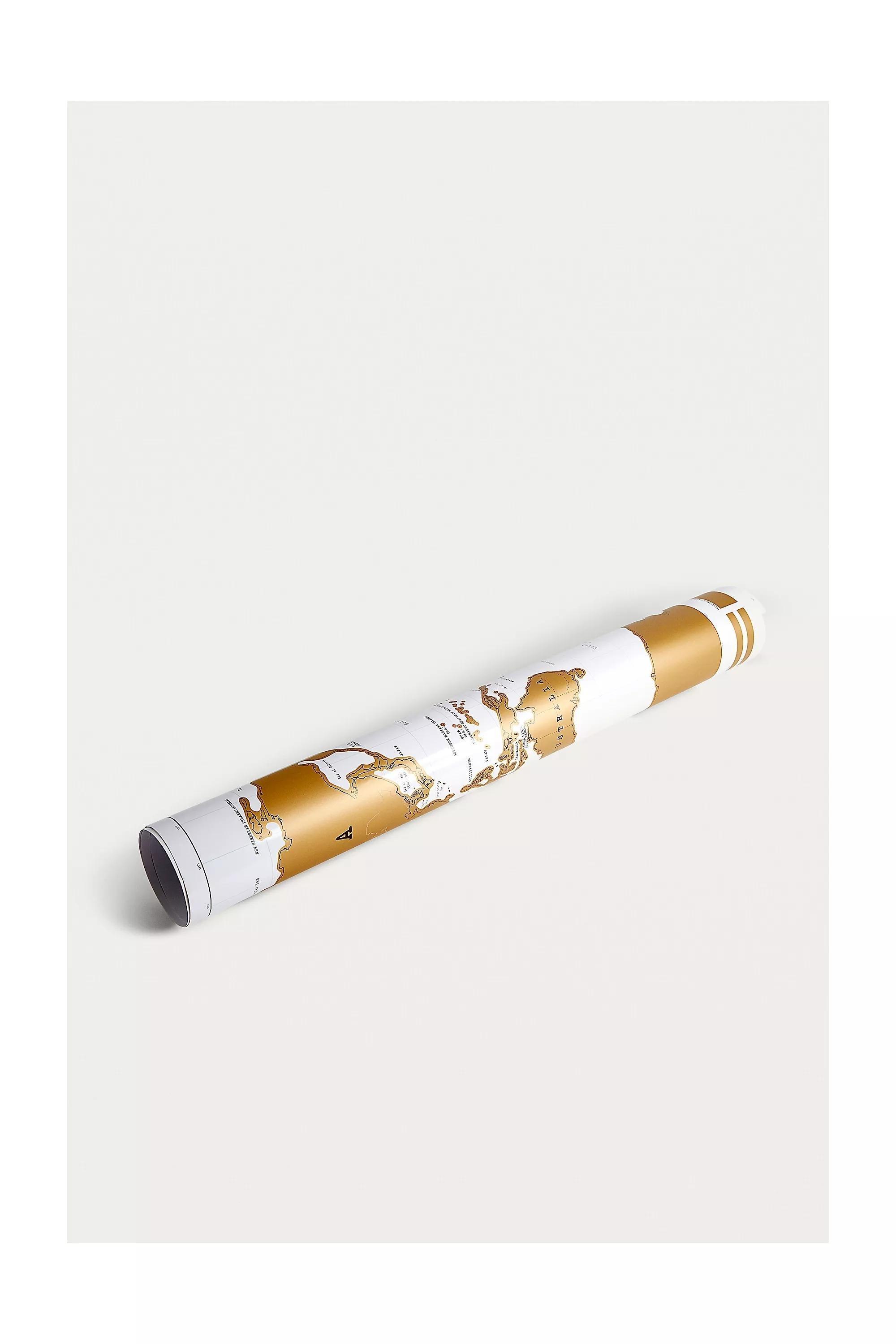 White Standard World Scratch Map, , large image number 3