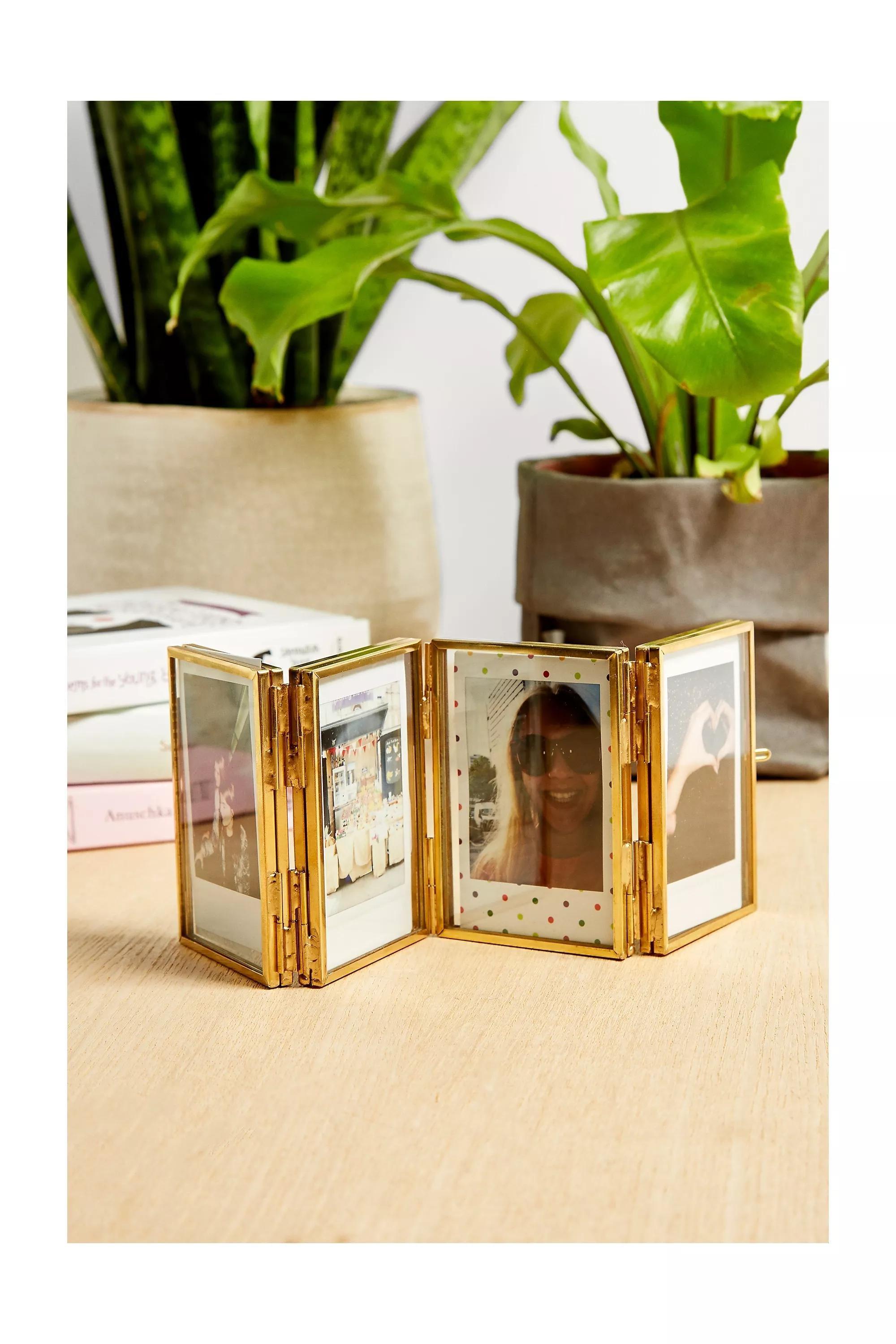 Gold Folding Instax Mini Photo Frame, , large image number 0