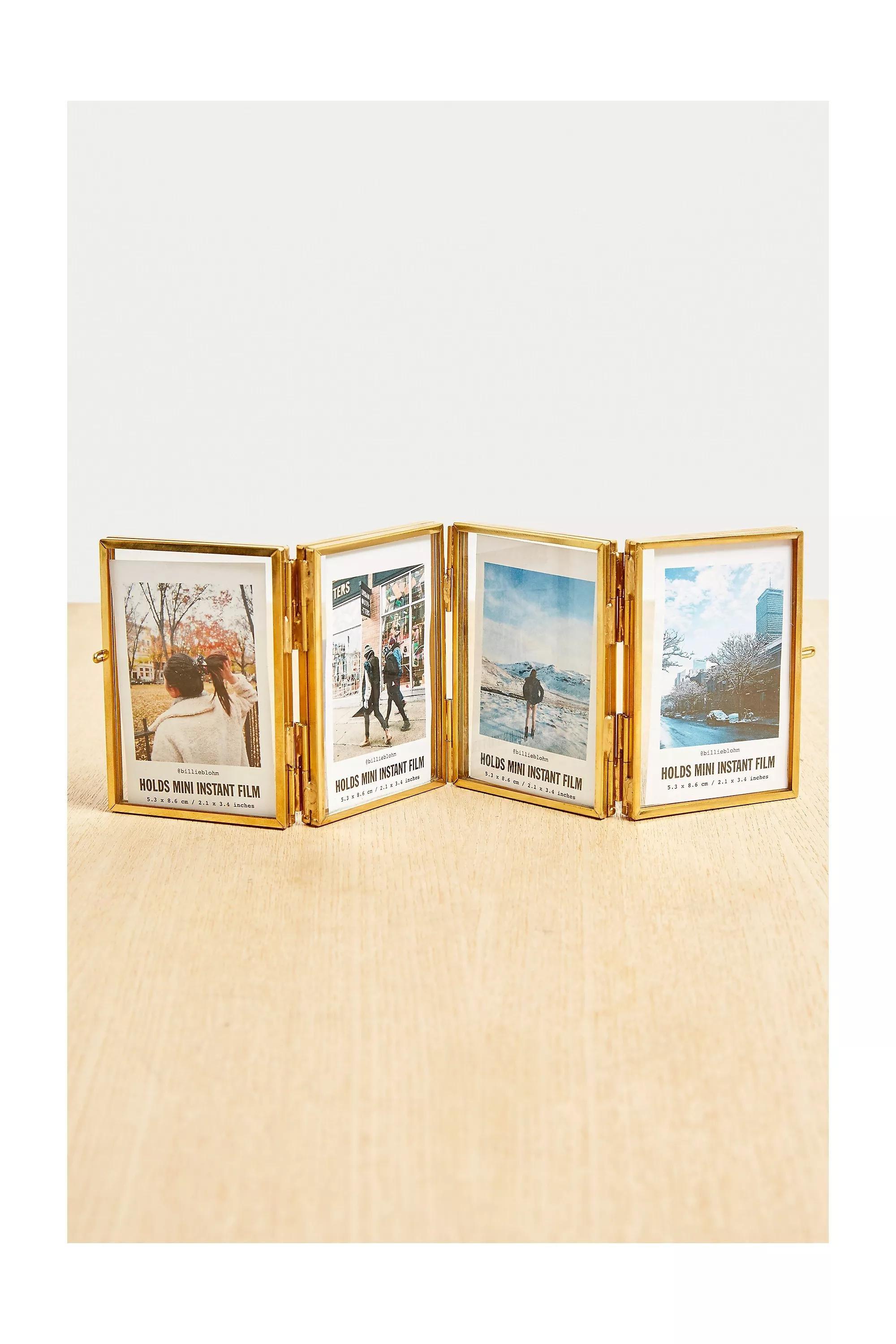 Gold Folding Instax Mini Photo Frame, , large image number 1