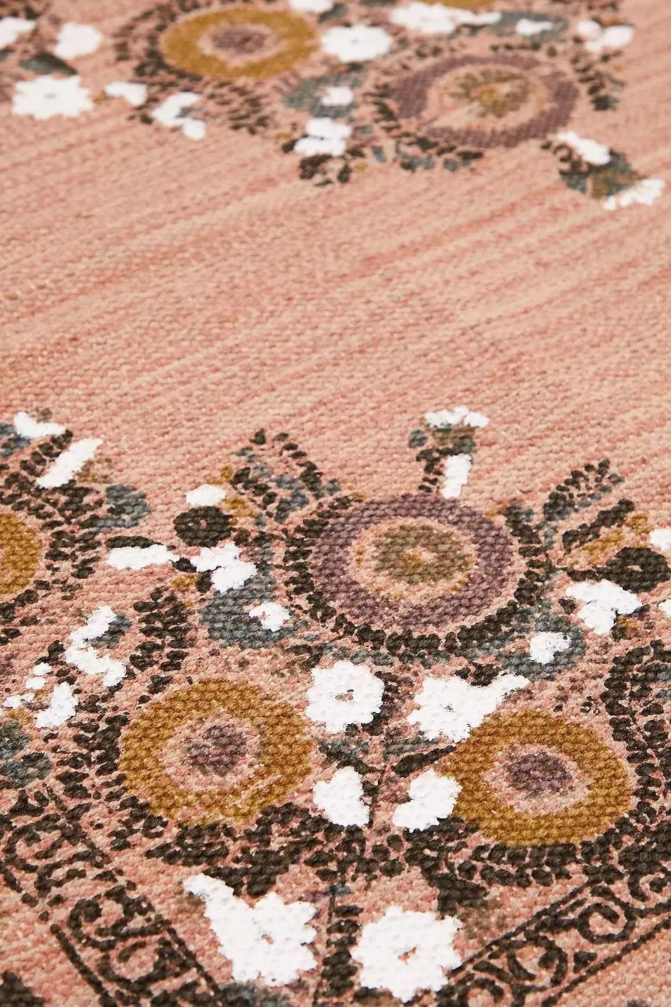 Pink Stina Floral 3x5 Rug, , large image number 1