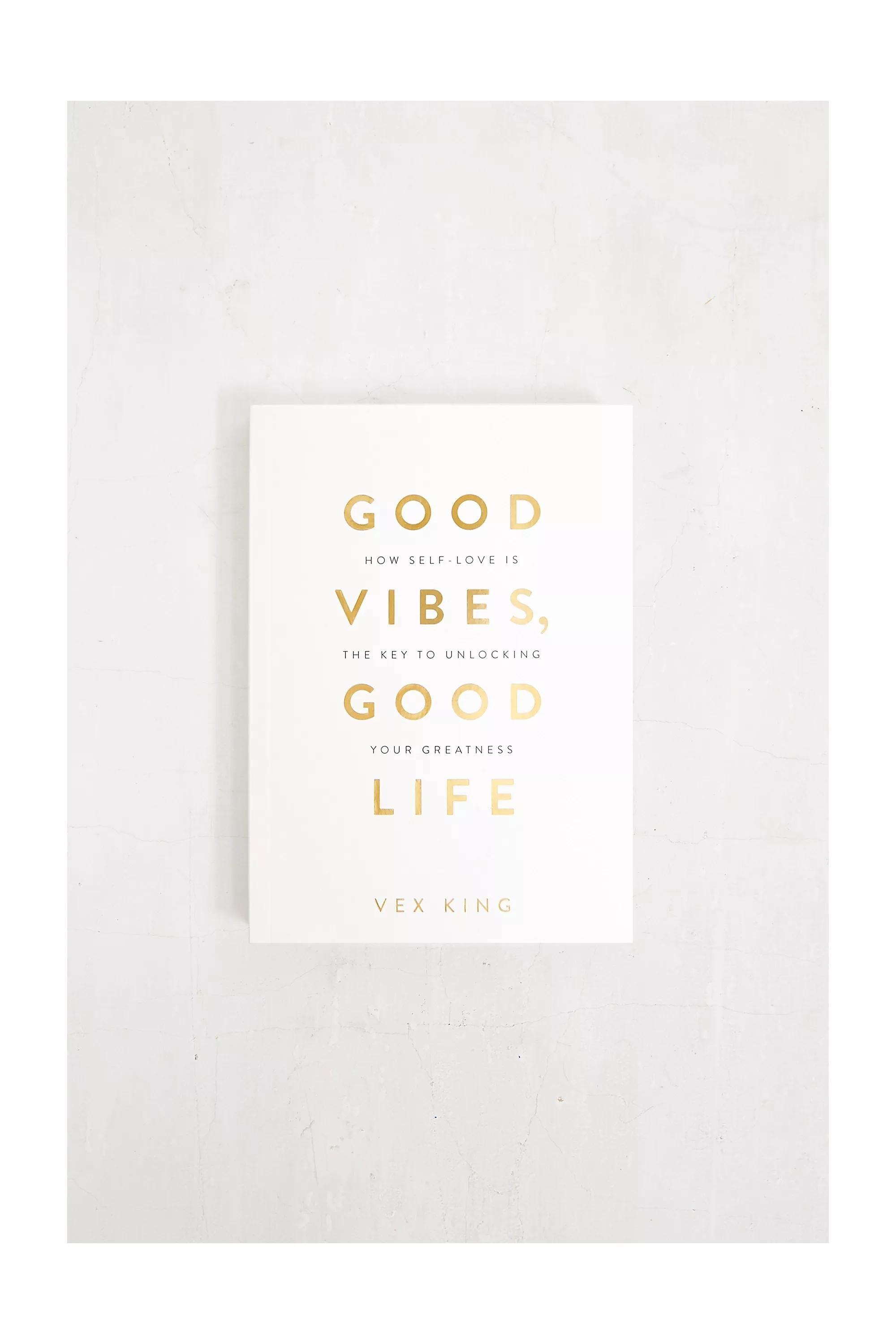 White Good Vibes Notebook, , large image number 1