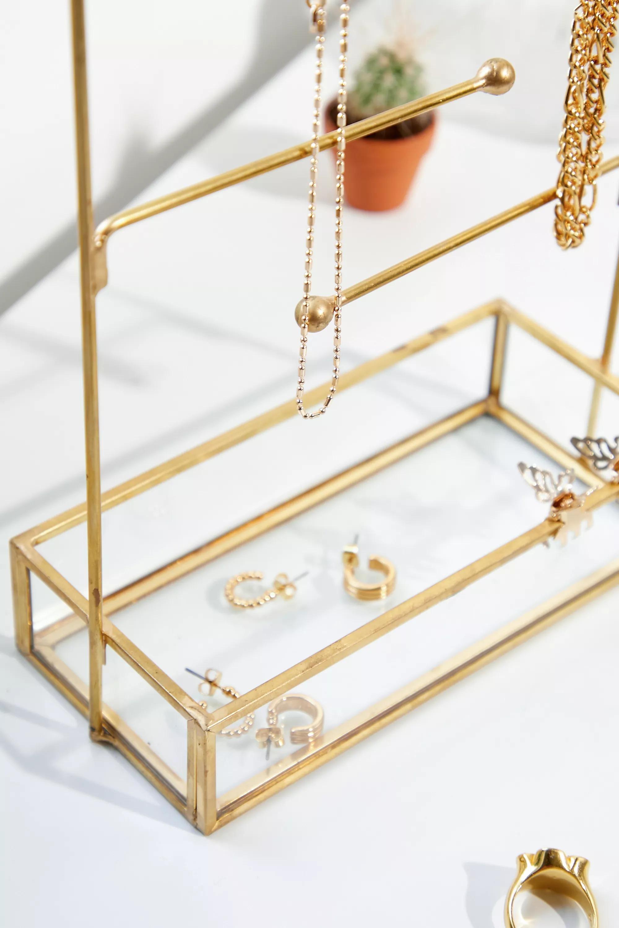 Gold Jewellery Stand, , large image number 1