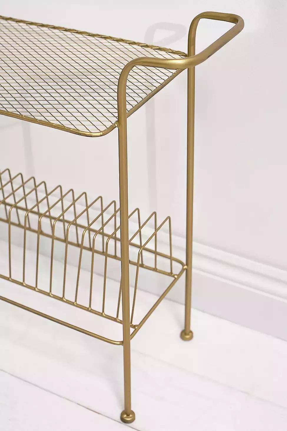 GOLD Vinyl Record Storage Shelf, , large image number 2