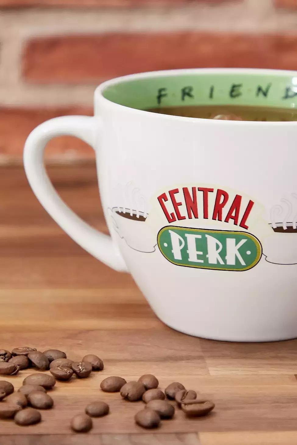 White Central Perk Latte Mug, , large image number 1