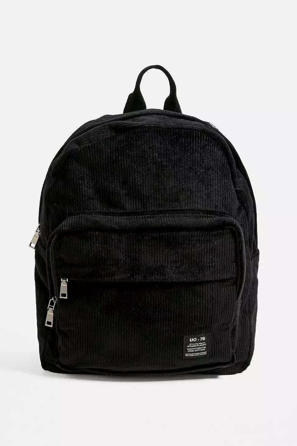 Black UO Core Corduroy Backpack, Women, , large image number 4