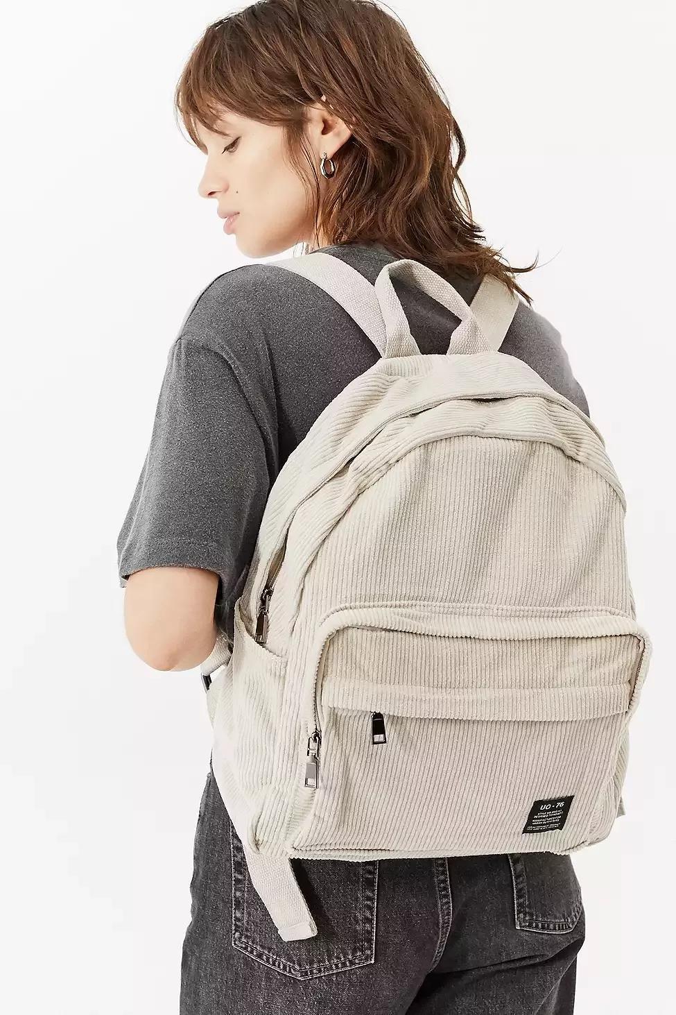 Ivory UO Core Corduroy Backpack, Women, , large image number 0