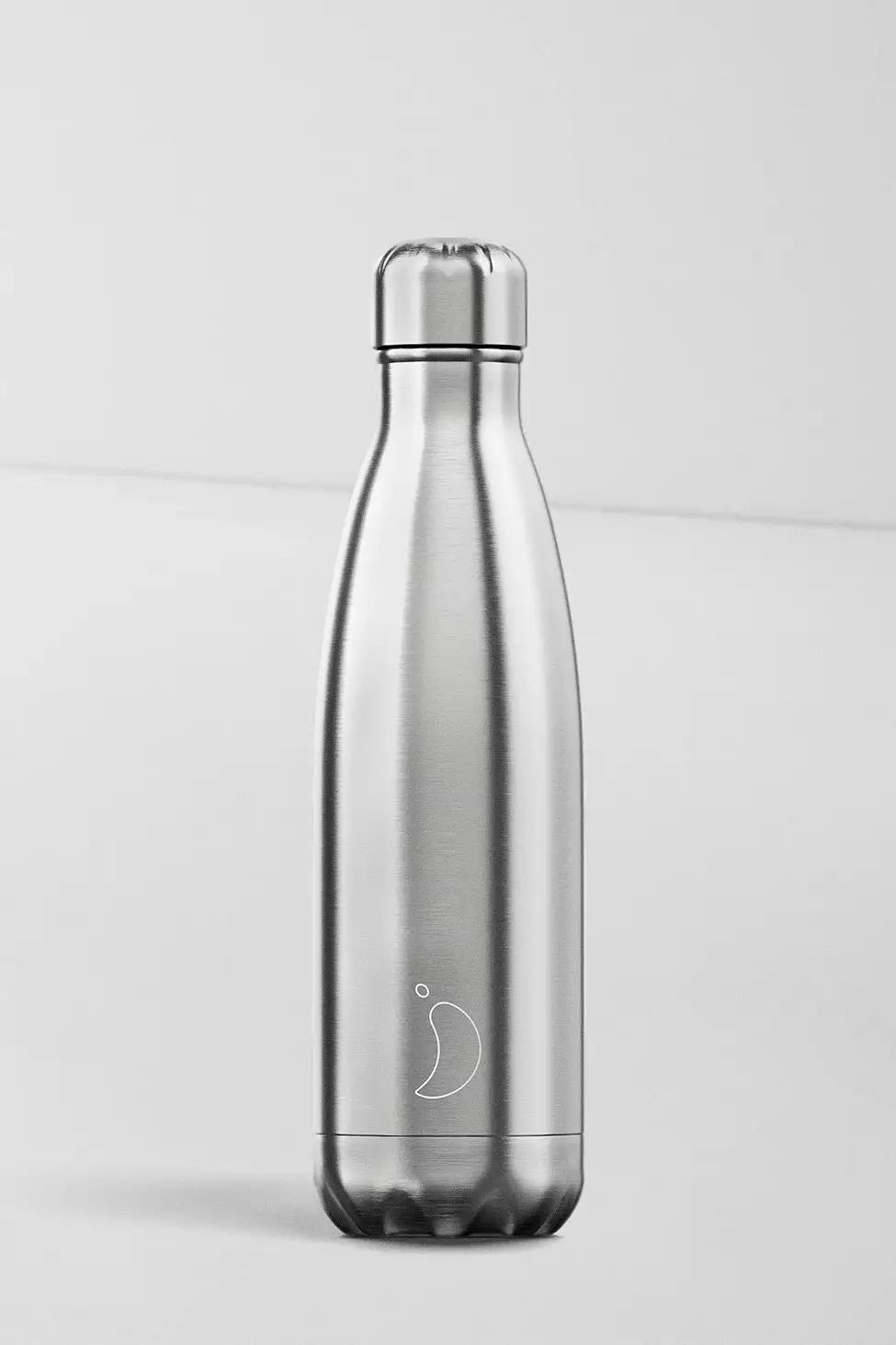 Silver Chilly's 500Ml Stainless Steel Water Bottle, , large image number 1