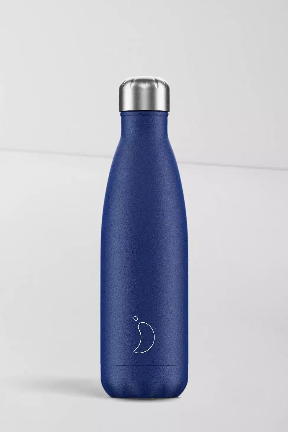 Navy Chilly's 500Ml Stainless Steel Water Bottle, , large image number 1