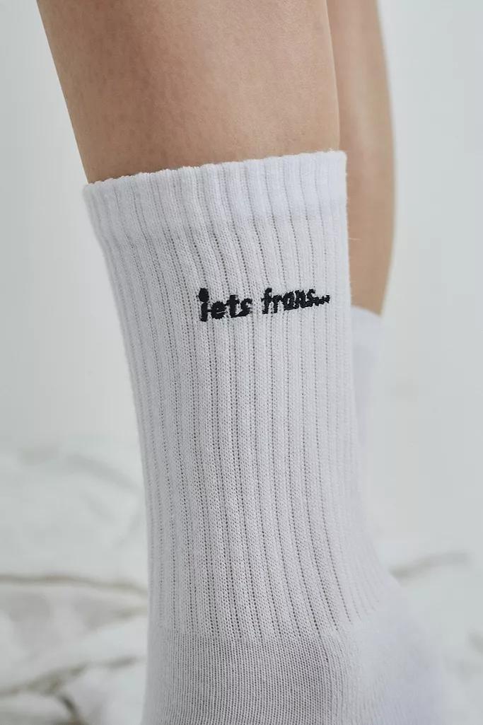 White iets frans... Logo Text Sport Socks, Women, , large image number 2