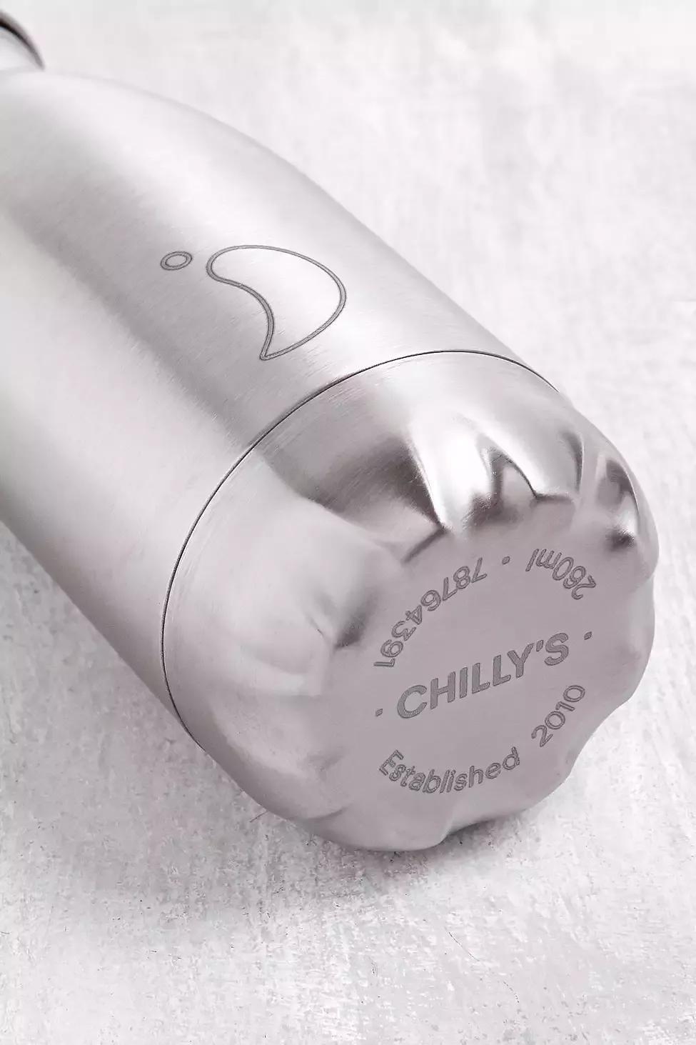 Silver Chilly's Steel 260Ml Stainless Steel Water Bottle, , large image number 1