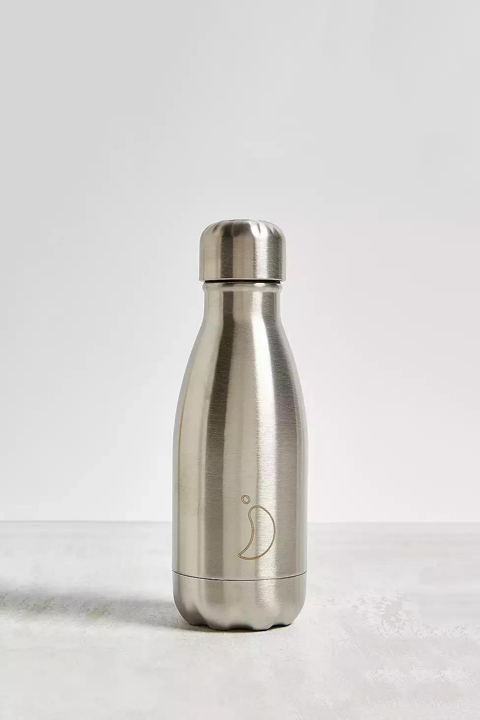 Silver Chilly's Steel 260Ml Stainless Steel Water Bottle, , large image number 2