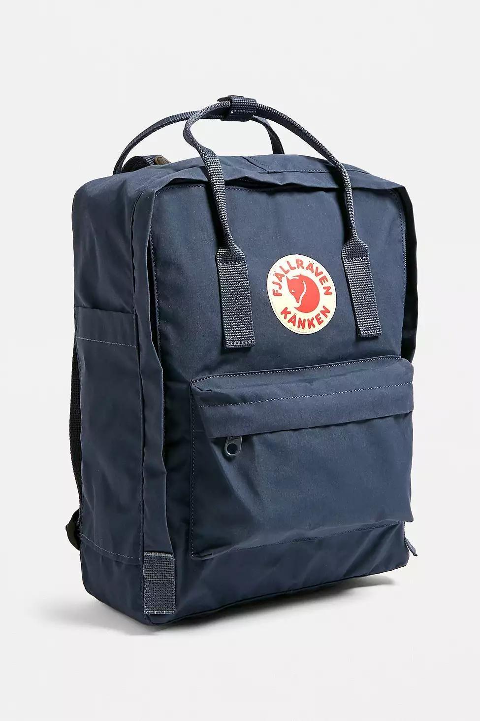 Dark Grey Fjallraven Kanken Classic Graphite Backpack, Women, , large image number 1