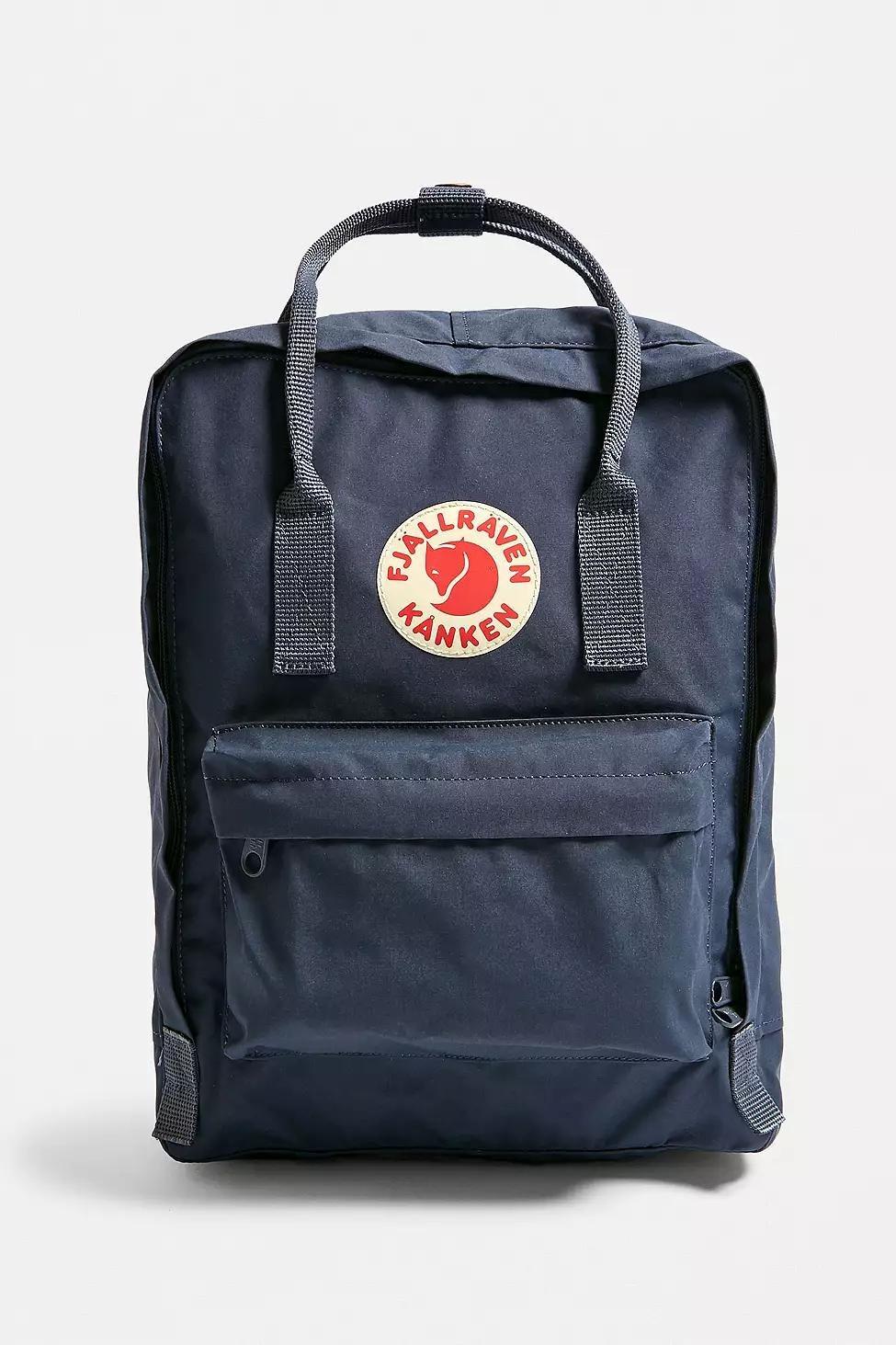 Dark Grey Fjallraven Kanken Classic Graphite Backpack, Women, , large image number 3