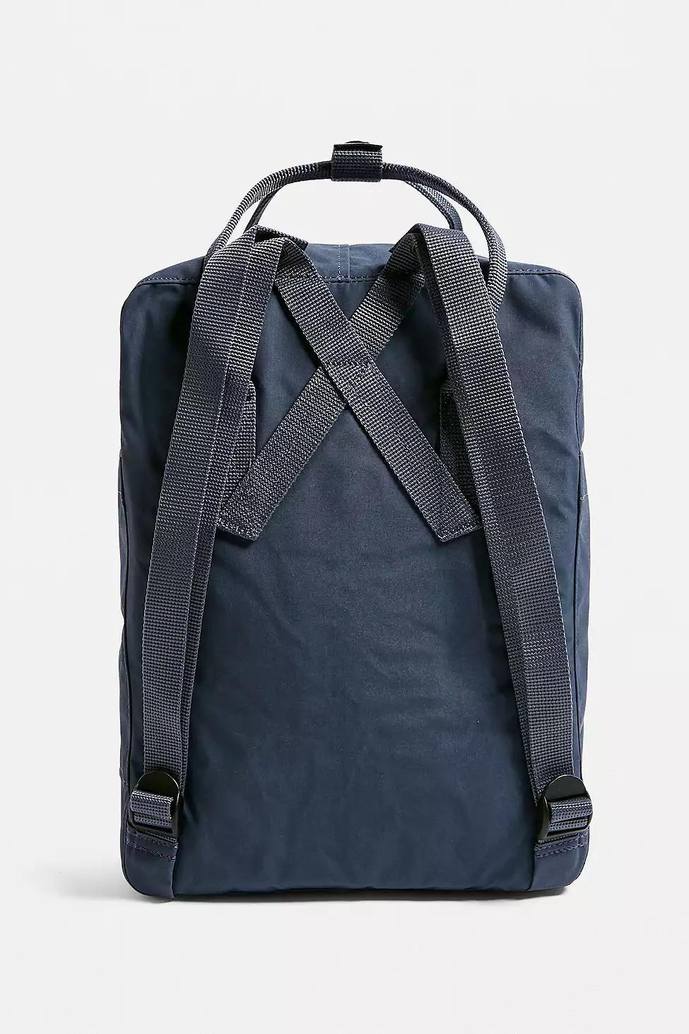 Dark Grey Fjallraven Kanken Classic Graphite Backpack, Women, , large image number 4
