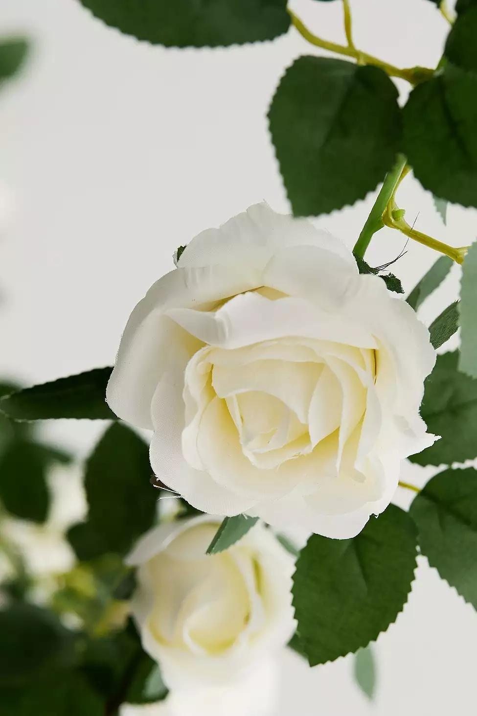 White Decorative Rose Garland, , large image number 3
