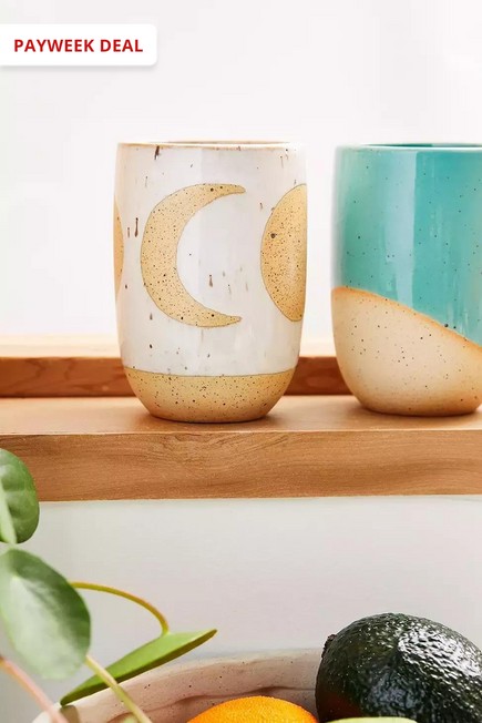 Urban Outfitters - Ivory Ceramic Moon Tumbler