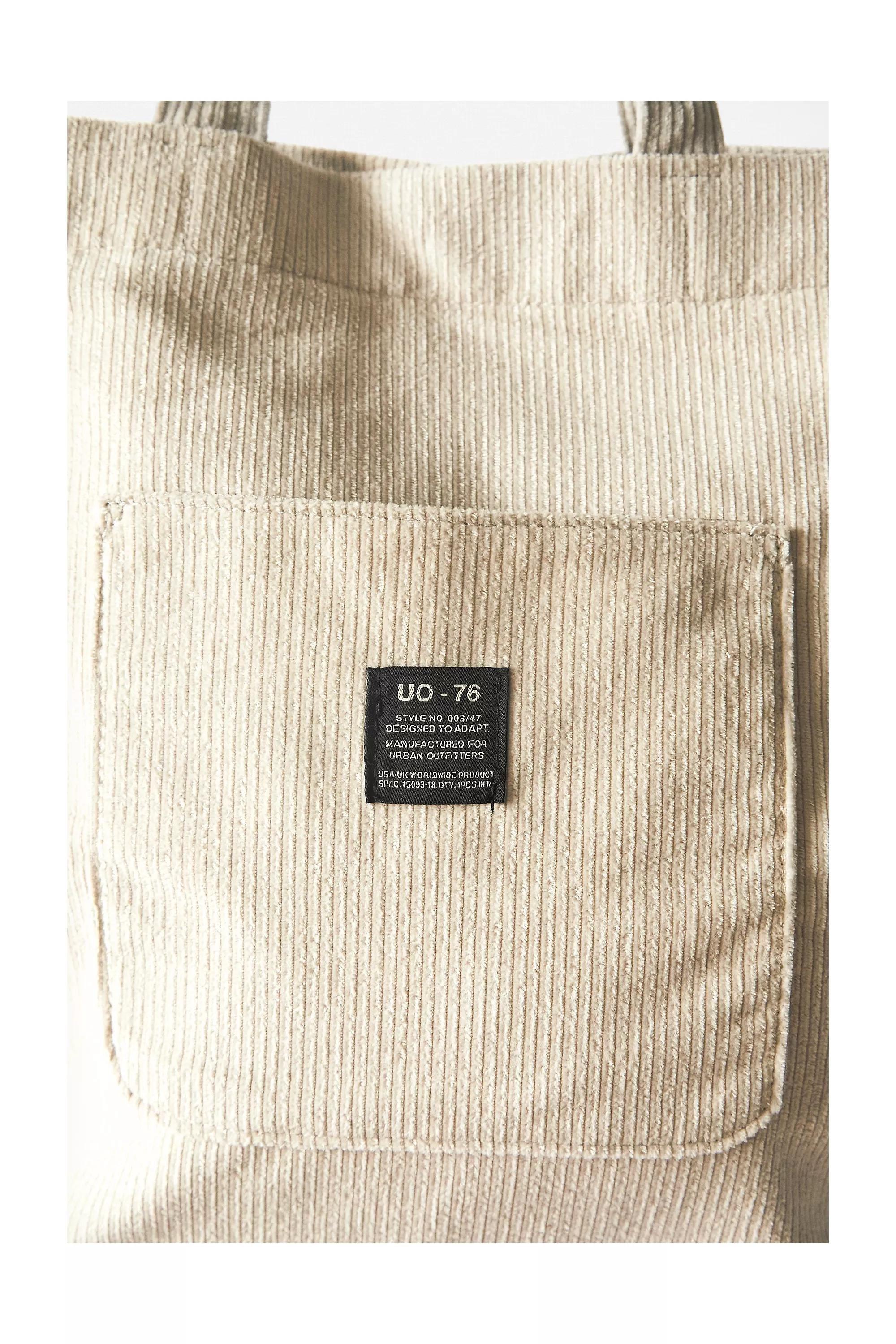 Ivory UO Corduroy Pocket Tote Bag, Women, IVRY, large image number 1