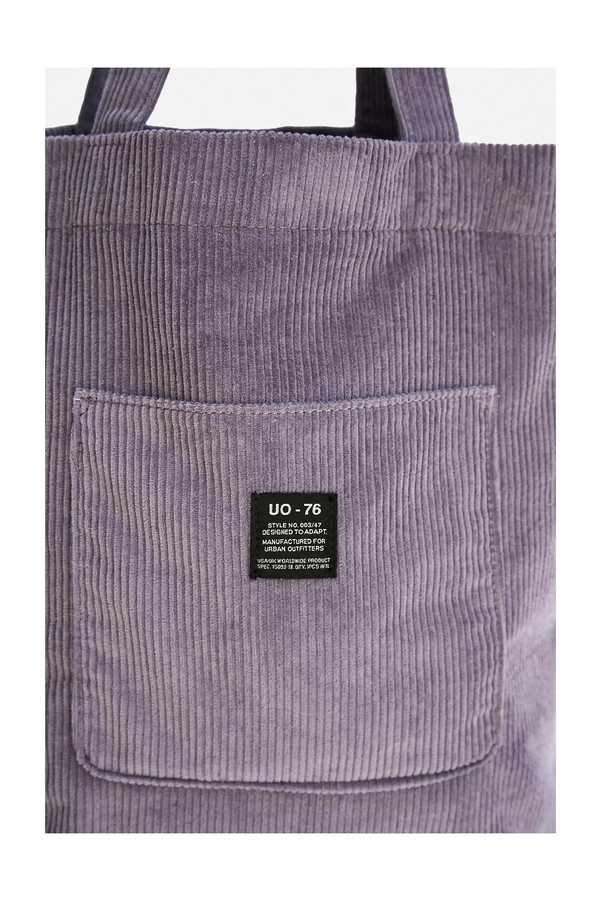Purple UO Corduroy Pocket Tote Bag, Women, , large image number 2