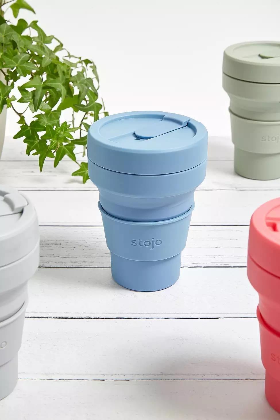 Blue Stojo Brooklyn 355ml Collapsible Travel Mug, , large image number 0