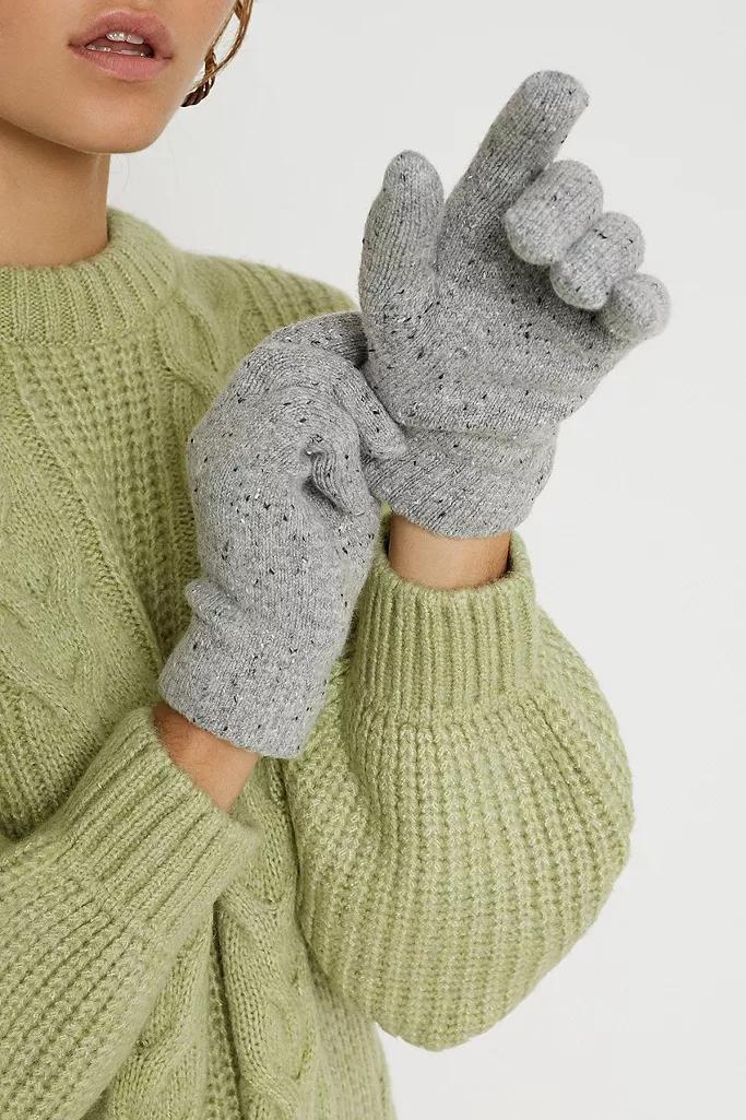 Dark Grey UO Super Soft Gloves, Women, , large image number 0