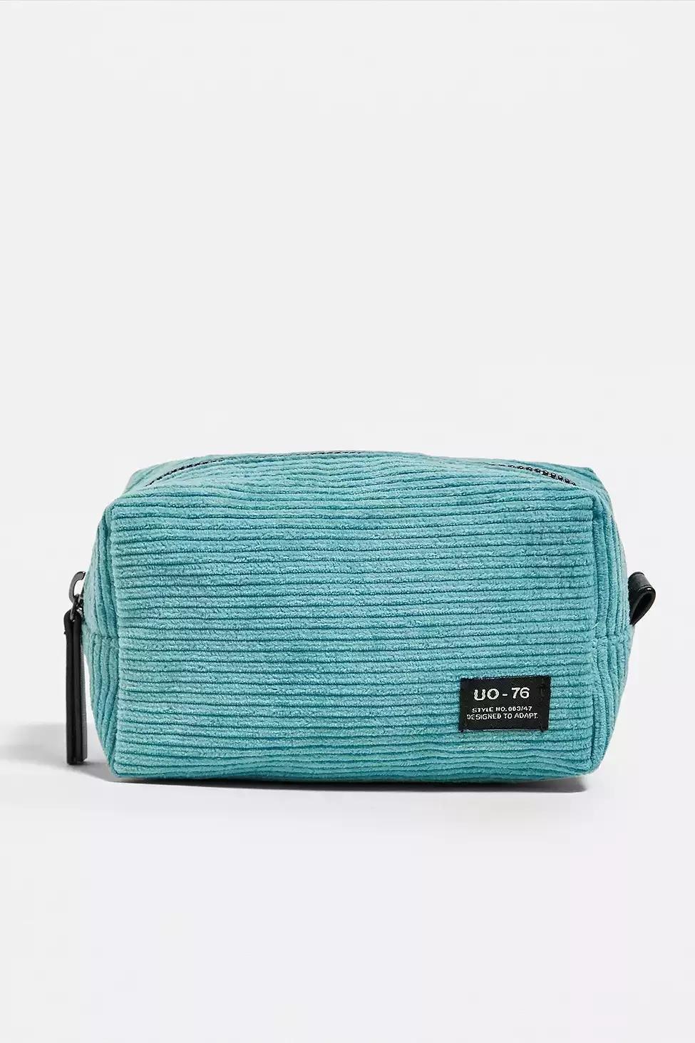 Turquoise UO Core Corduroy Makeup Bag, Women, , large image number 2