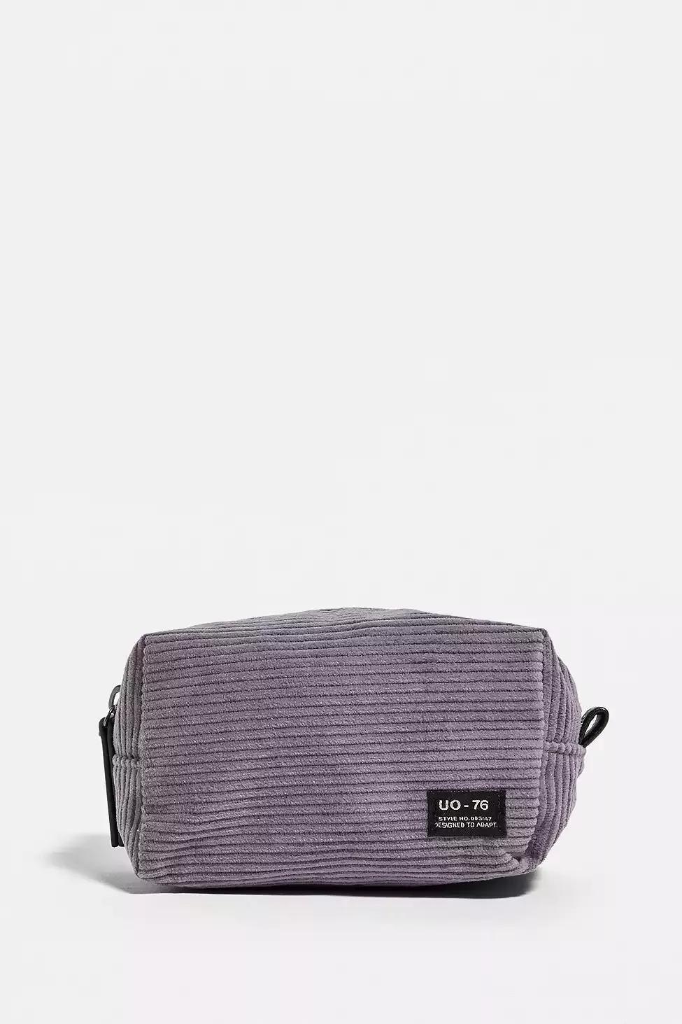 Dark Purple UO Core Corduroy Makeup Bag, Women, , large image number 1
