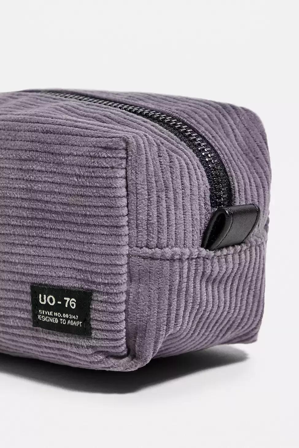 Dark Purple UO Core Corduroy Makeup Bag, Women, , large image number 3