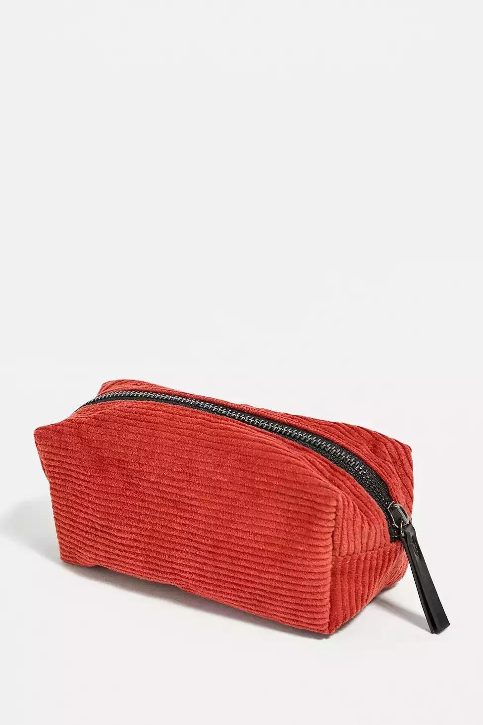 Red UO Core Corduroy Pencil Case, , large image number 3