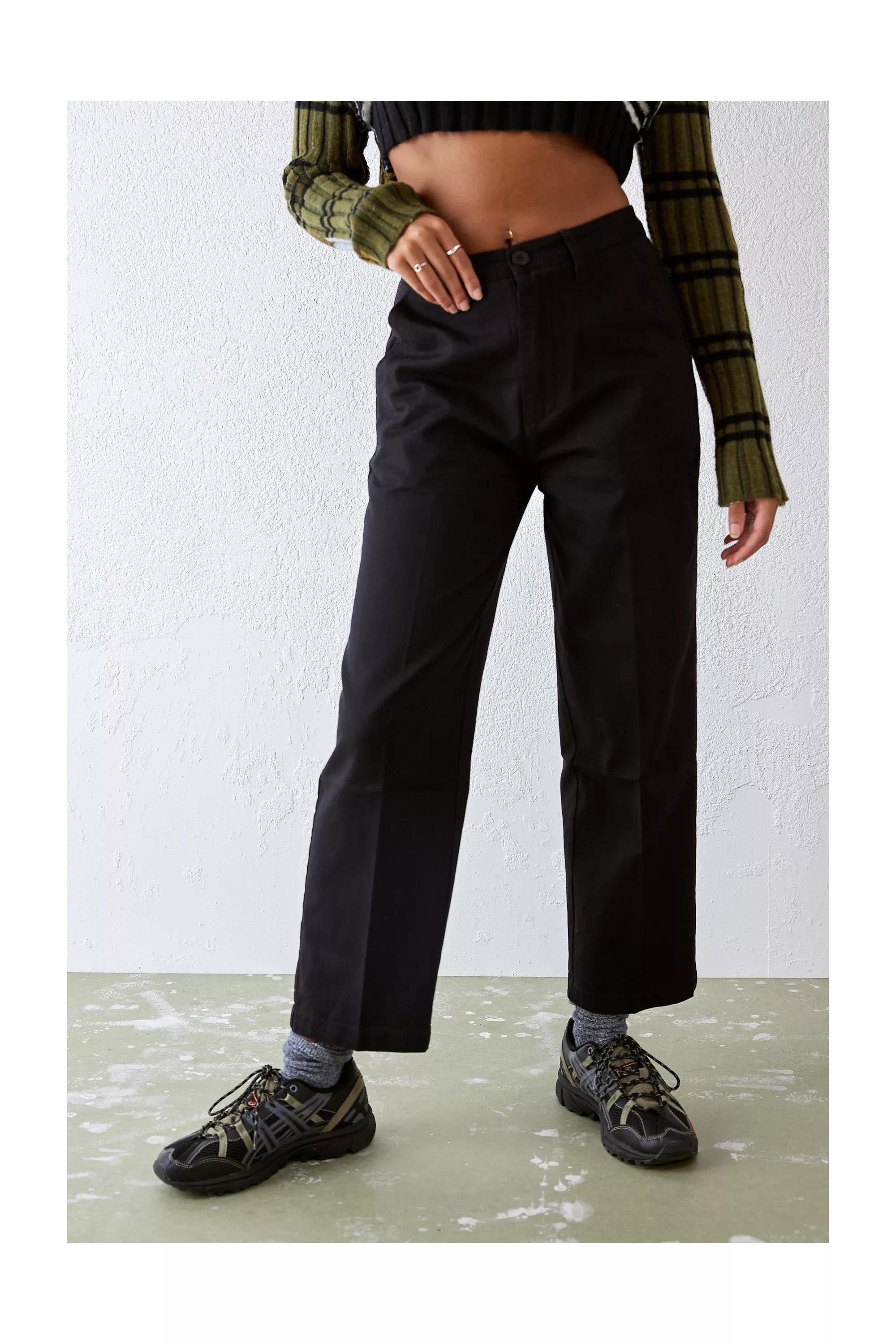 Black Relaxed Detailed Trousers, , large image number 0
