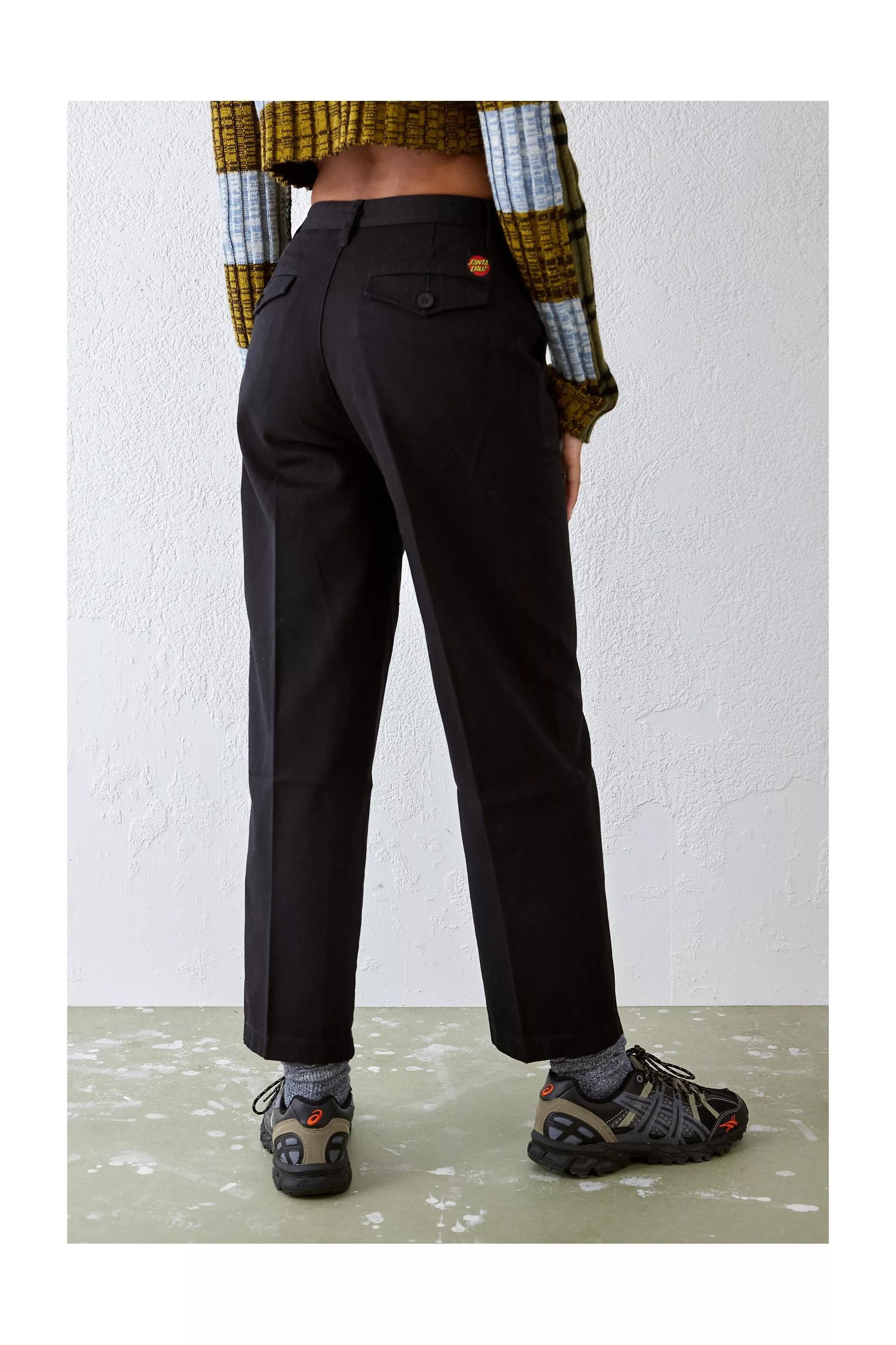 Black Relaxed Detailed Trousers, , large image number 3
