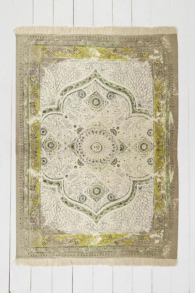 Green Iona Medallion 5x7 Rug, , large image number 1