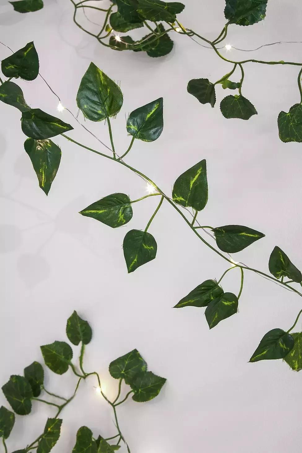 Green Kikkerland Ivy String Lights, , large image number 1