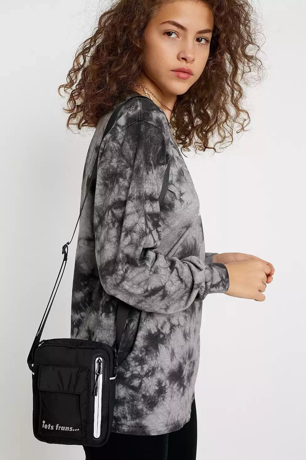 Black iets frans... Nylon Crossbody, Women, , large image number 0