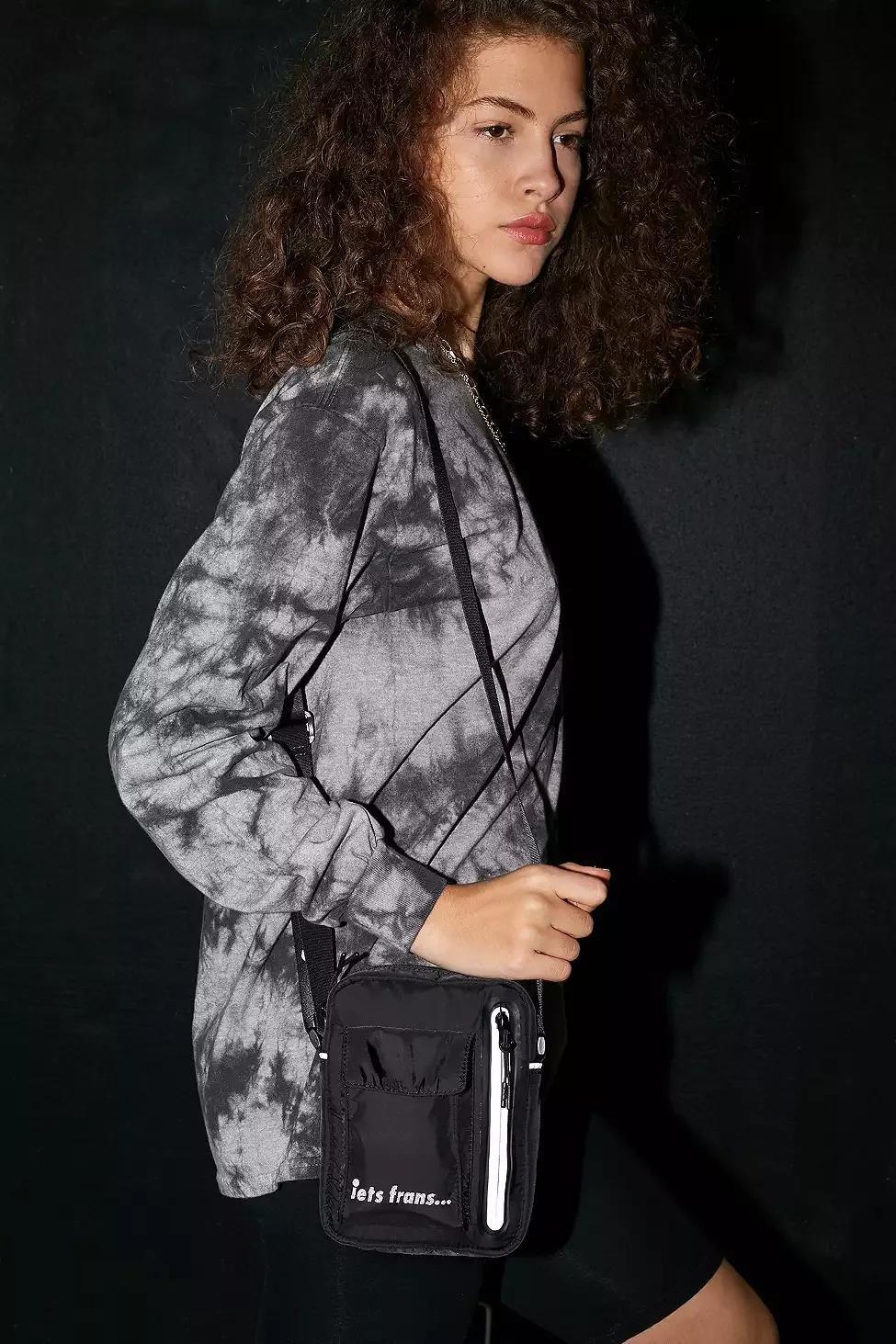 Black iets frans... Nylon Crossbody, Women, , large image number 5