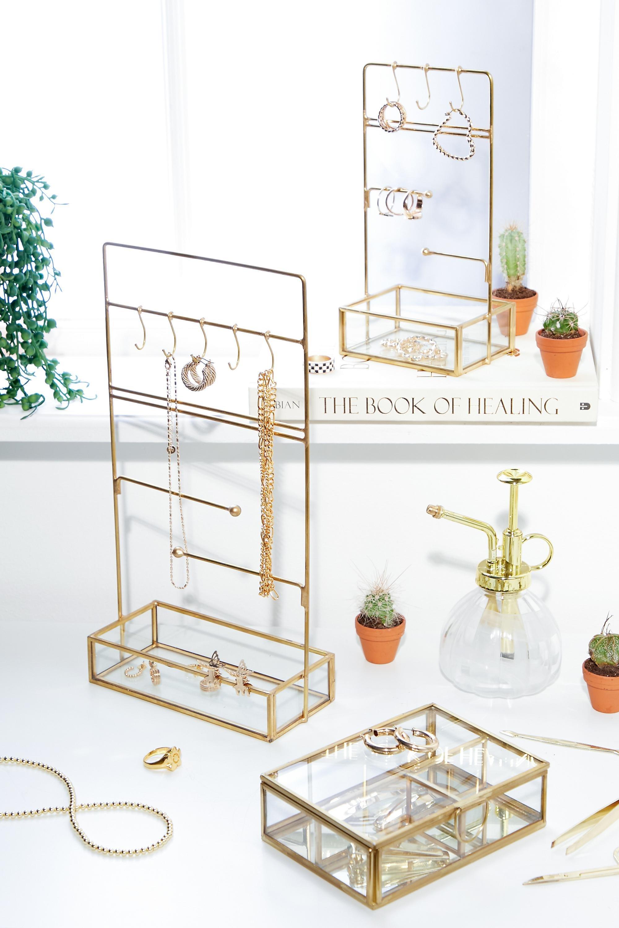 Gold Small Jewellery Stand, GOLD, large image number 2