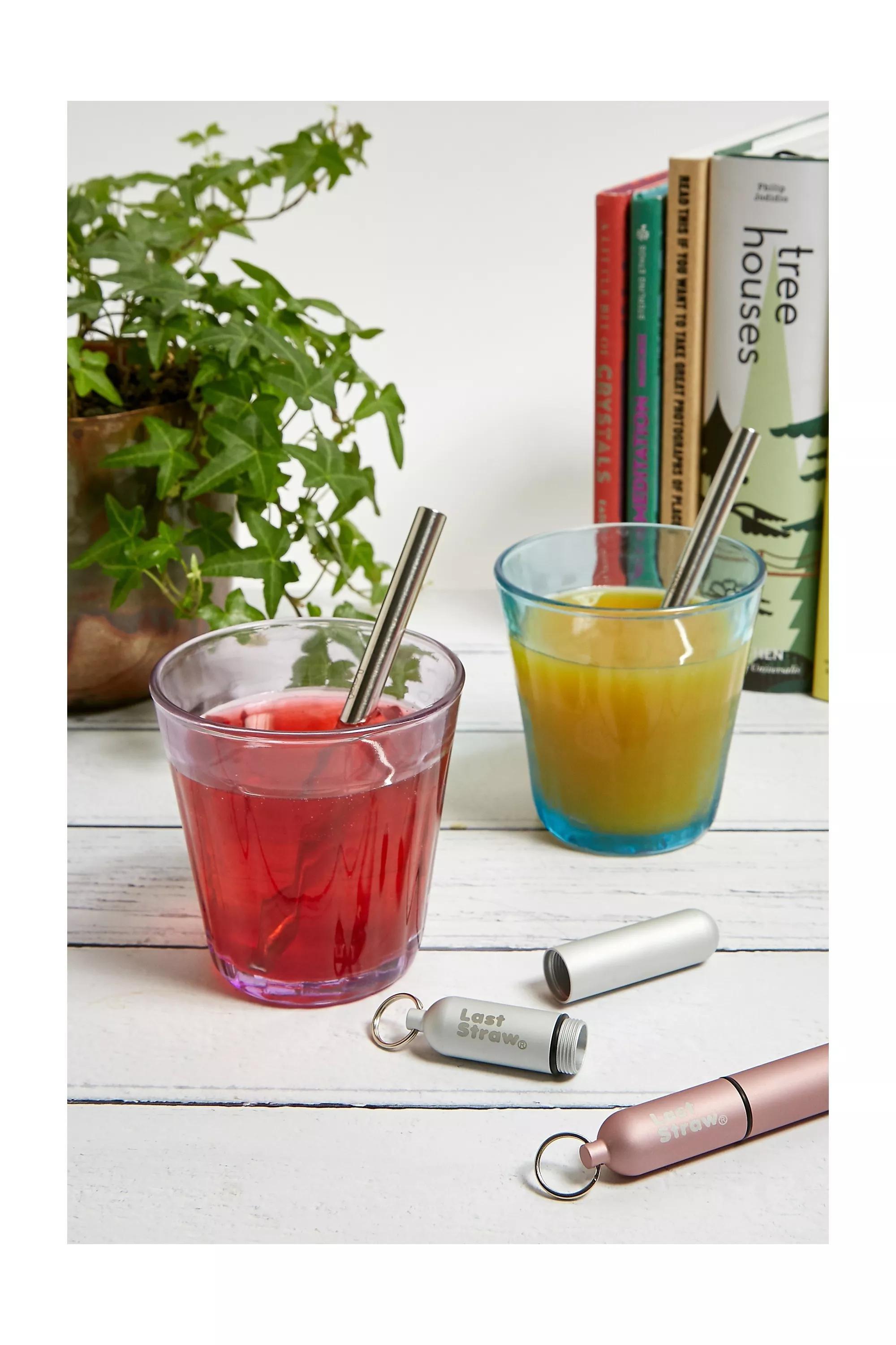 Pink Last Straw Reusable Straw And Case, , large image number 0