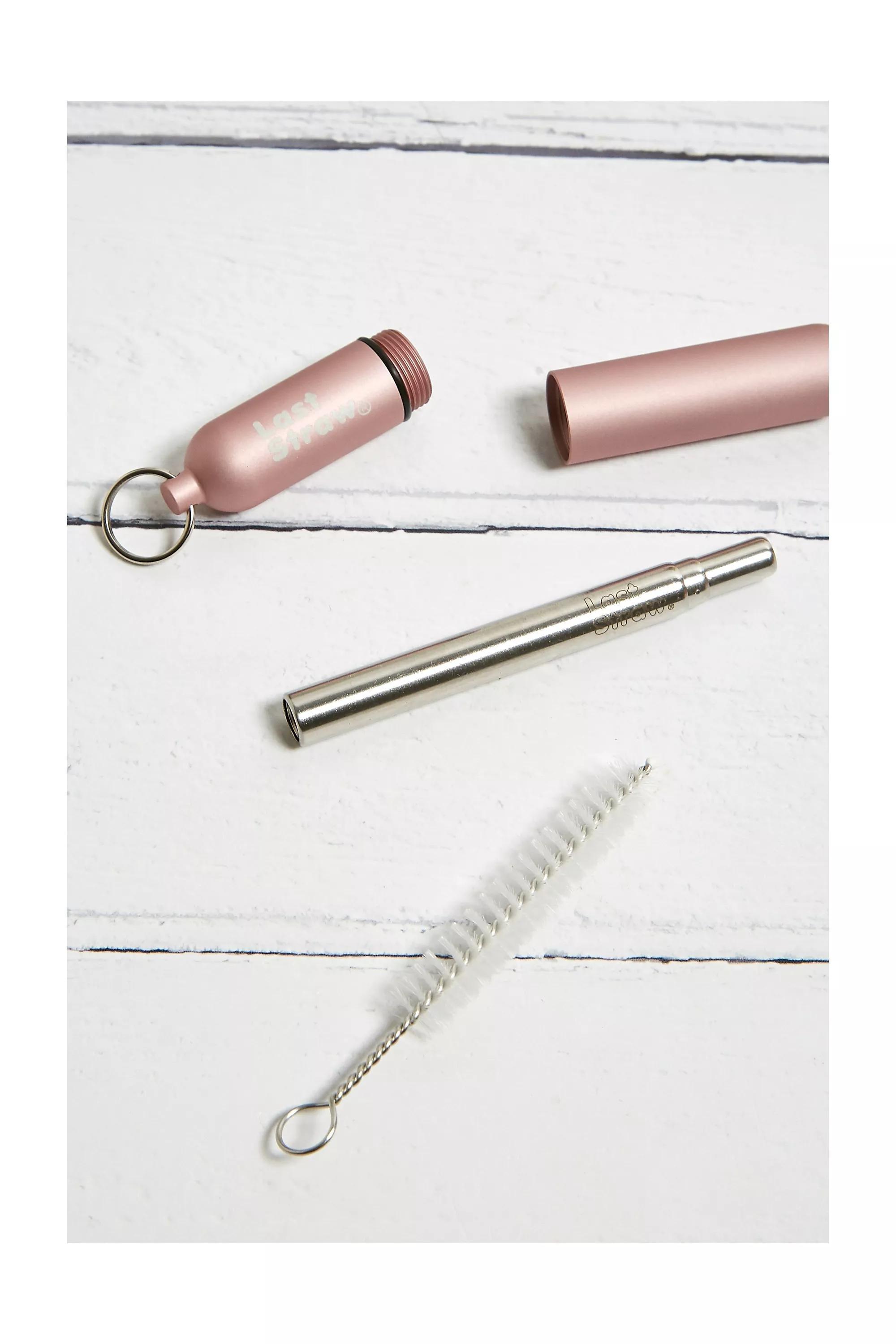 Pink Last Straw Reusable Straw And Case, , large image number 1