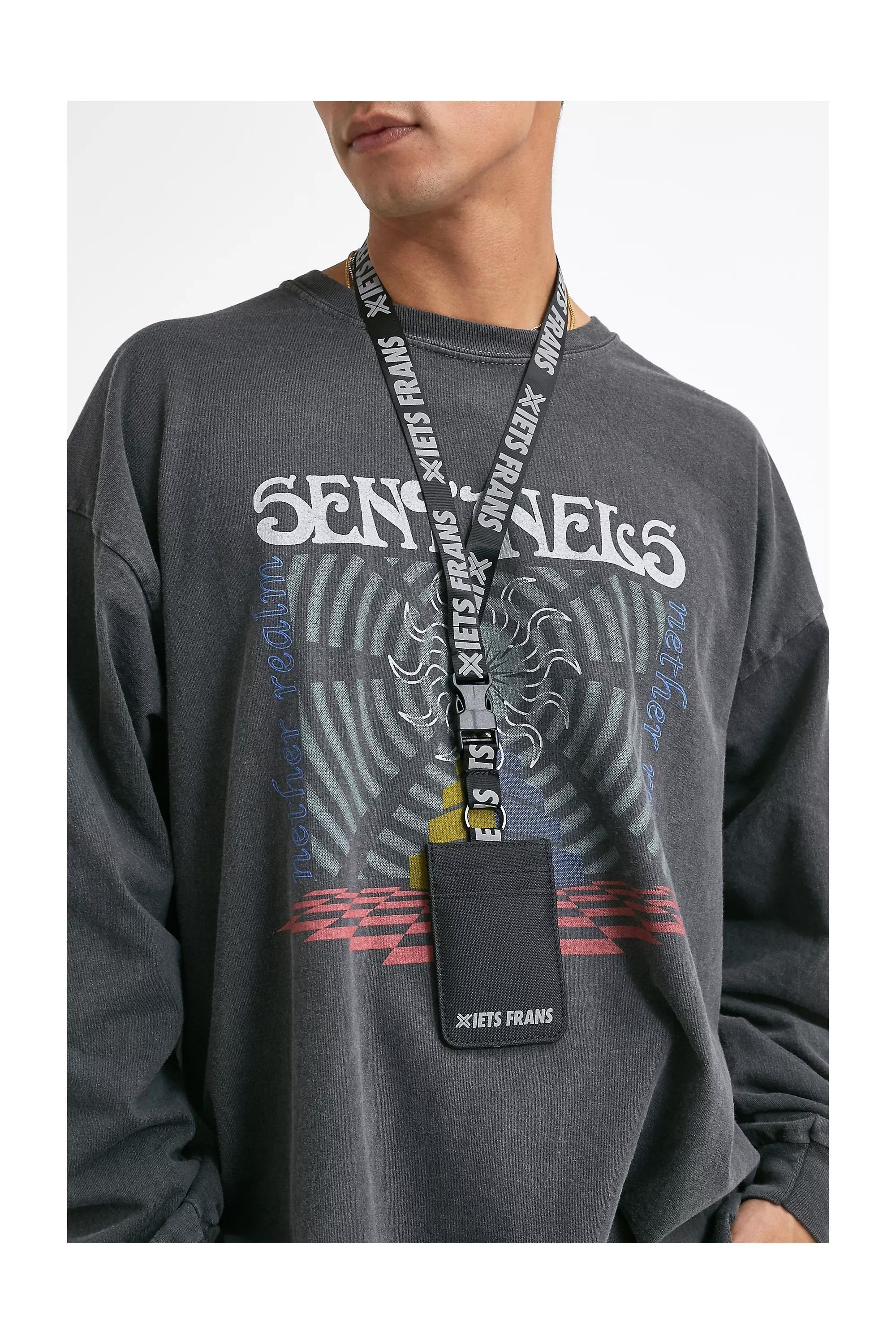 Black iets frans... Cardholder Lanyard, Men, , large image number 0
