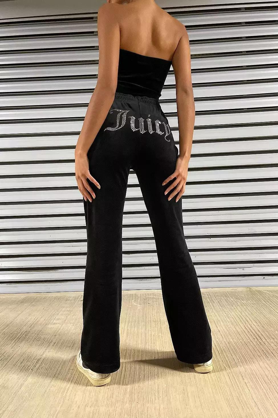 Black Juicy Couture Uo Exclusive Flare Track Pants, , large image number 0