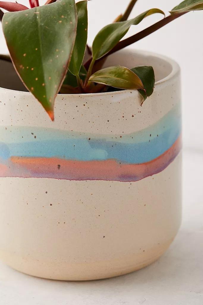 ASSORT Soft Stripe Ceramic Planter, , large image number 1