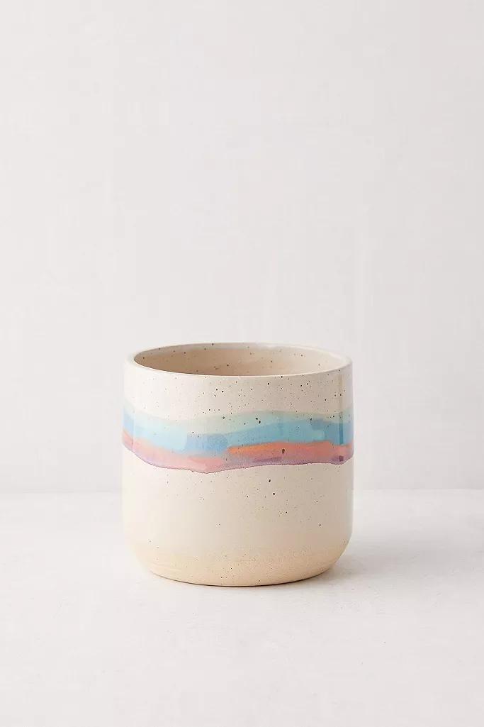 ASSORT Soft Stripe Ceramic Planter, , large image number 2